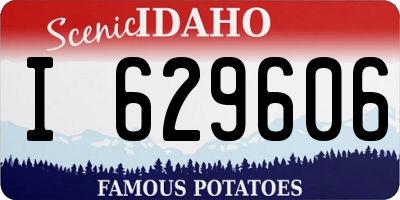 ID license plate I629606
