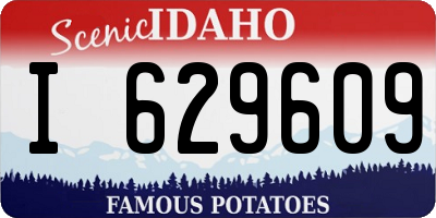 ID license plate I629609