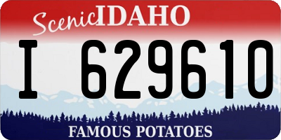 ID license plate I629610