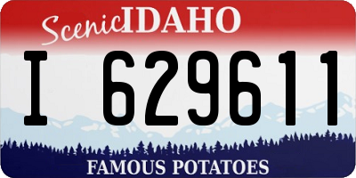 ID license plate I629611