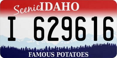 ID license plate I629616
