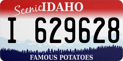 ID license plate I629628