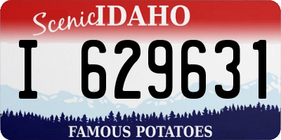 ID license plate I629631