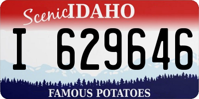 ID license plate I629646