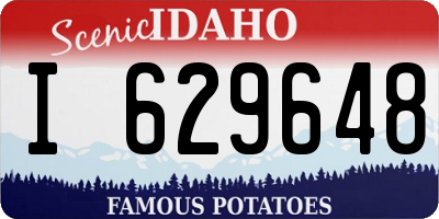ID license plate I629648