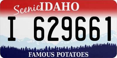 ID license plate I629661