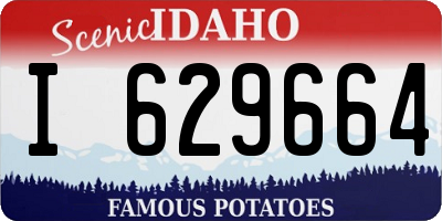 ID license plate I629664