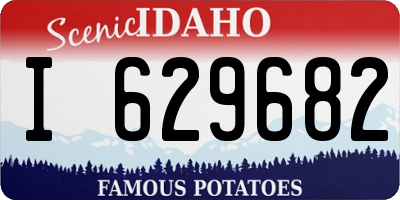 ID license plate I629682