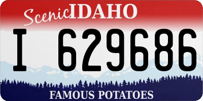 ID license plate I629686