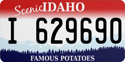 ID license plate I629690