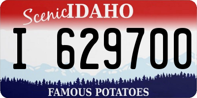 ID license plate I629700