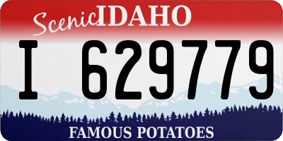 ID license plate I629779