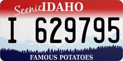 ID license plate I629795
