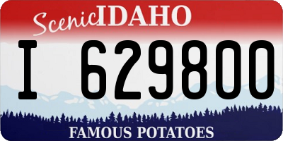 ID license plate I629800