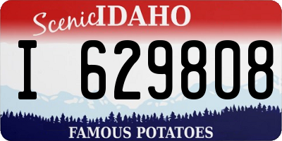 ID license plate I629808