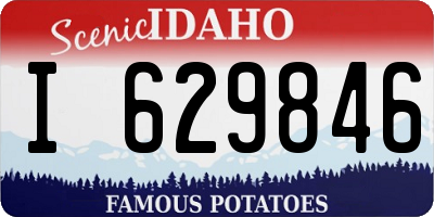 ID license plate I629846