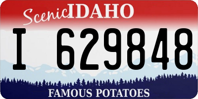 ID license plate I629848