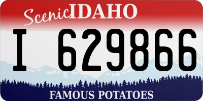ID license plate I629866