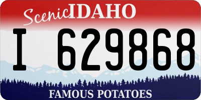 ID license plate I629868