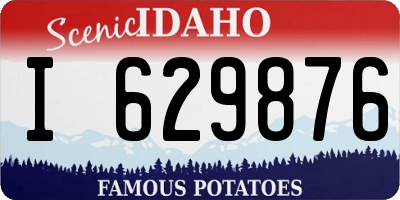 ID license plate I629876
