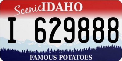 ID license plate I629888