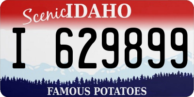 ID license plate I629899