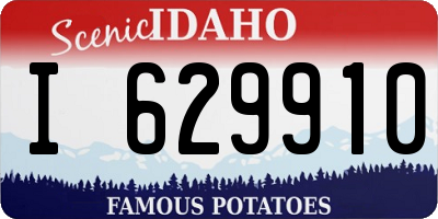 ID license plate I629910