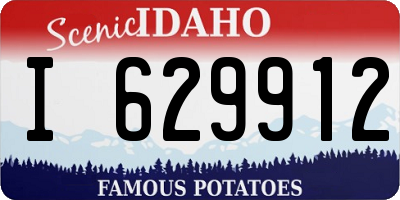 ID license plate I629912