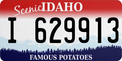 ID license plate I629913