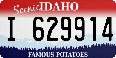 ID license plate I629914