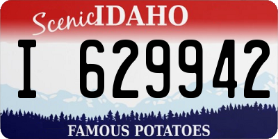 ID license plate I629942