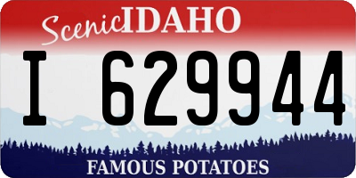 ID license plate I629944