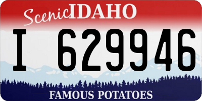 ID license plate I629946