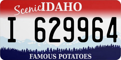 ID license plate I629964