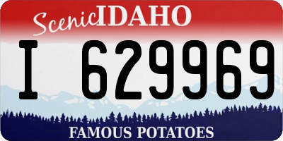 ID license plate I629969