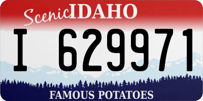 ID license plate I629971