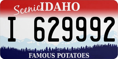 ID license plate I629992