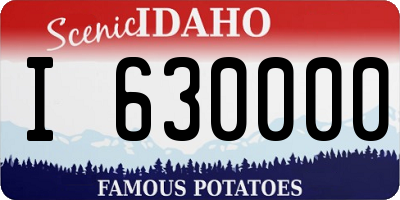 ID license plate I630000