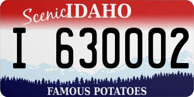 ID license plate I630002