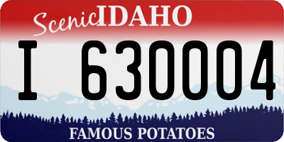 ID license plate I630004