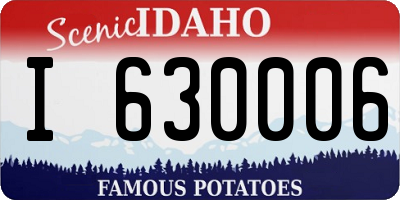 ID license plate I630006