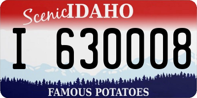 ID license plate I630008