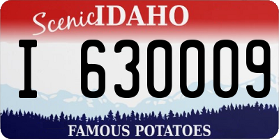 ID license plate I630009
