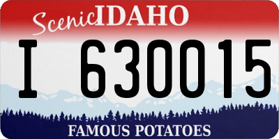 ID license plate I630015