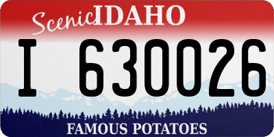 ID license plate I630026