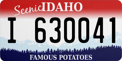 ID license plate I630041
