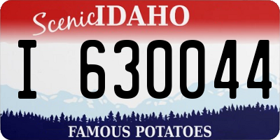 ID license plate I630044