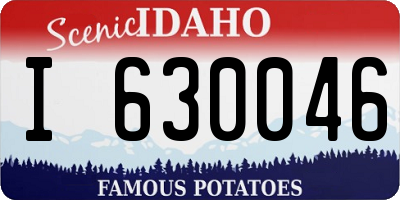 ID license plate I630046