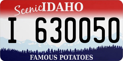 ID license plate I630050