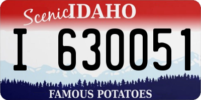 ID license plate I630051